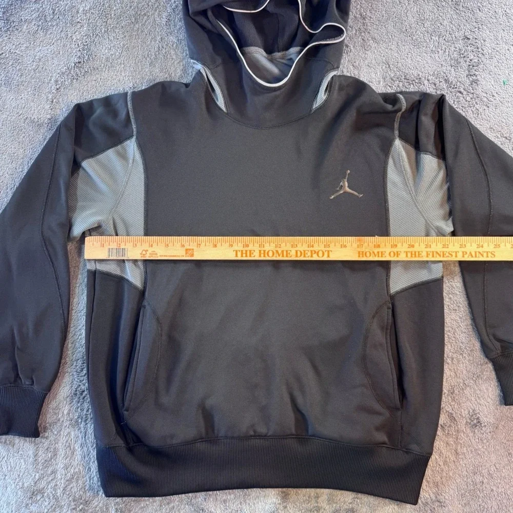 Jordan Brand Nike Flight Fleece Hoodie‎ Black Grey Men's Large